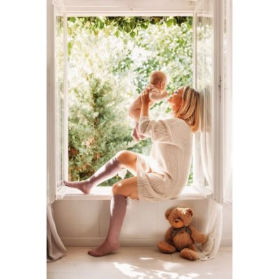 Mama's Feet dětské podkolenky s křidélky - Heather Angels, vel. 4 - 6 let - obrázek