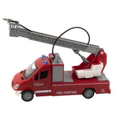 Teddies auto hasiči na setrvačník se zvukem a světlem 27 cm