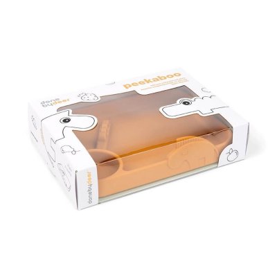 Done by Deer Peekaboo dělený talíř Deer Friends - Hořčicový - obrázek