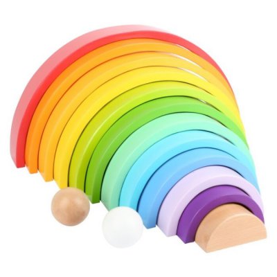 Small Foot dřevěná skládací duha XL - obrázek