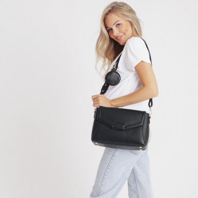 Joissy kabelka a organizér na kočárek 2v1 Midi Premium - Black - obrázek