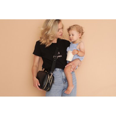 Joissy kabelka a organizér na kočárek 2v1 Vera Premium - Black - obrázek