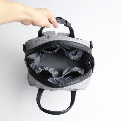 Joissy přebalovací batoh a taška na kočárek 2v1 Fave - Grey Melange - obrázek