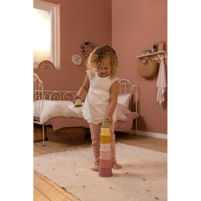 Little Dutch stohovací kelímky - Pink - obrázek