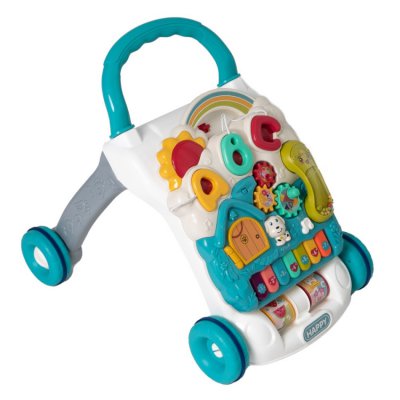 Teddies chodítko/herní centrum se zvukem a světlem - Modré