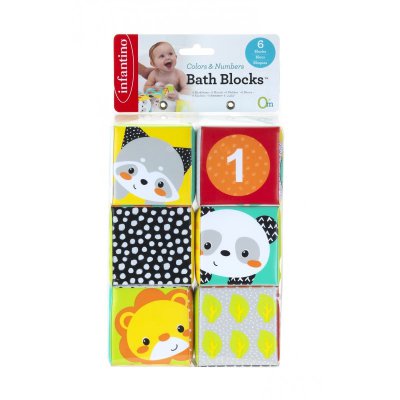 Infantino Kostky do koupele - 6 ks - obrázek