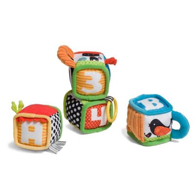 Infantino Textilní kostky s aktivitami - 4 ks