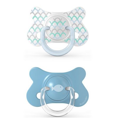 Suavinex Fusion Memories dudlík fyziologický silikon 4 - 18 m - Modrá