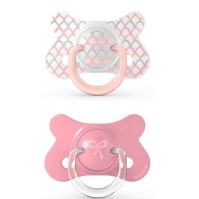 Suavinex Fusion Memories dudlík fyziologický silikon 4 - 18 m - Růžová