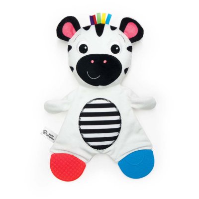 Baby Einstein kousátko plyšové senzorické - Zebra Zen, 0 m+
