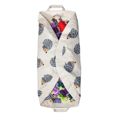 3 Sprouts hrací podložka/vak - Hedgehog Gray - obrázek