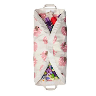 3 Sprouts hrací podložka/vak - Elephant Pink - obrázek