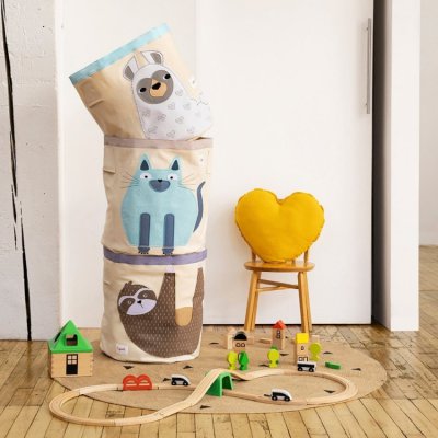 3 Sprouts koš na hračky - Sloth Tan - obrázek