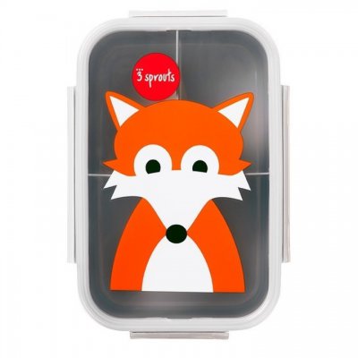 3 Sprouts krabička na jídlo  - Fox Gray - obrázek