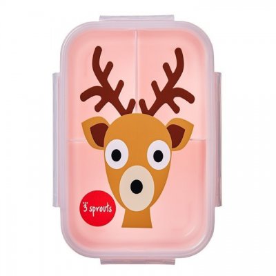 3 Sprouts krabička na jídlo  - Deer Pink - obrázek