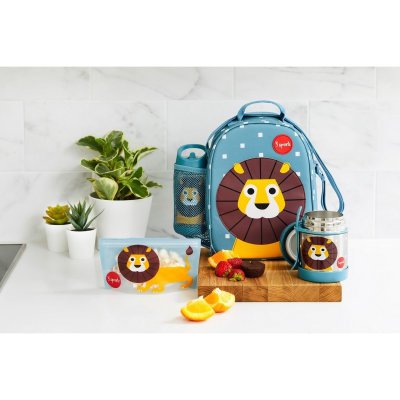 3 Sprouts láhev 350 ml - Lion Blue - obrázek