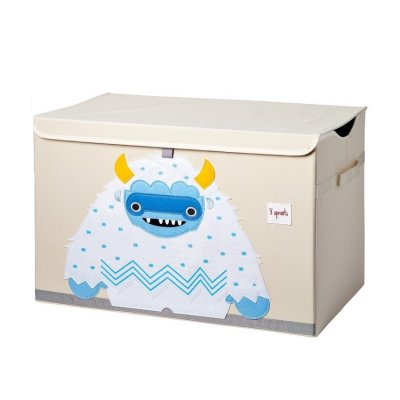 3 Sprouts truhla na hračky - Yeti Blue