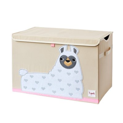 3 Sprouts truhla na hračky - Lama White