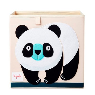 3 Sprouts úložný box - Panda Black