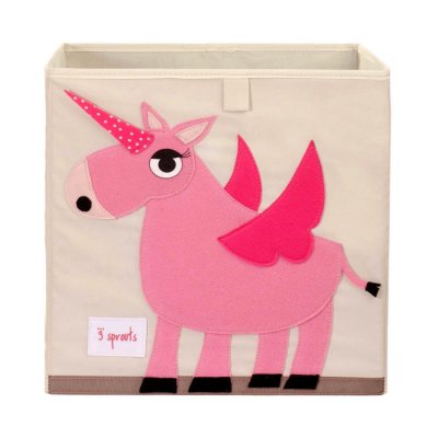 3 Sprouts úložný box - Unicorn Pink