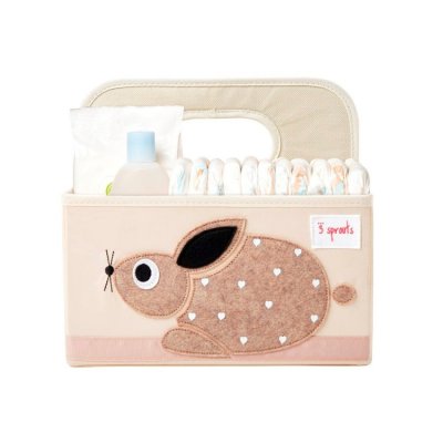 3 Sprouts úložný košík na přebalovací pult - Rabbit Beige - obrázek