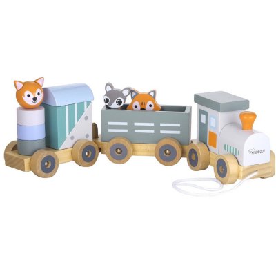 Kindsgut dřevěný vláček - Tmavě šedá