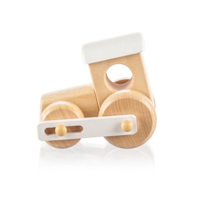 Zopa Dřevěná mašinka - White - obrázek