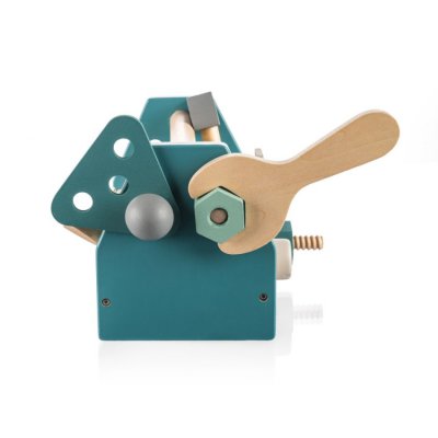 Zopa Dřevěná sada nářadí v boxu - Blue - obrázek