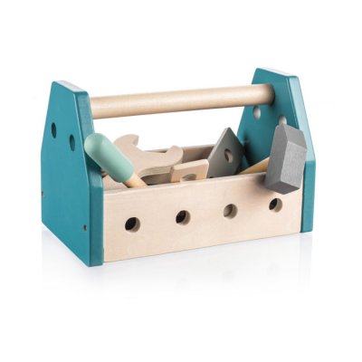 Zopa Dřevěná sada nářadí v boxu - Blue - obrázek