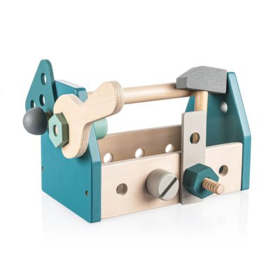 Zopa Dřevěná sada nářadí v boxu - Blue - obrázek