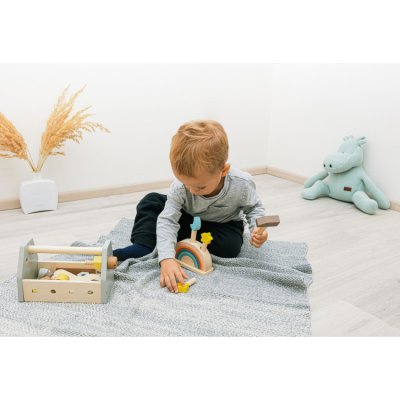 Zopa Dřevěná sada nářadí v boxu - Brown - obrázek