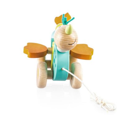 Zopa Dřevěná tahací hračka - Dragon - obrázek