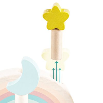 Zopa Dřevěná vyskakovací hračka - Night - obrázek