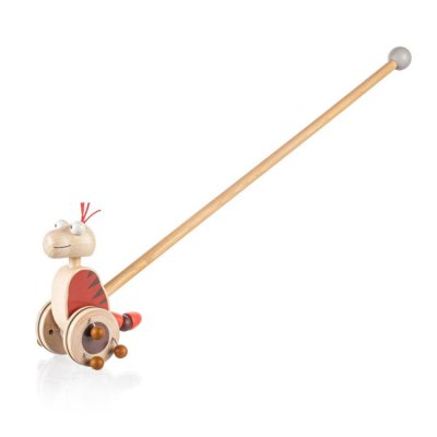 Zopa Dřevěný jezdík Dinosaurus - Red