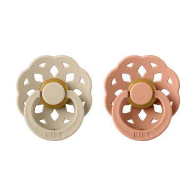 BIBS Boheme dudlíky z přírodního kaučuku vel. 2 - Vanilla/Peach