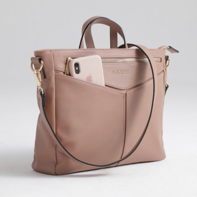 Joissy organizér a kabelka na kočárek 2v1 Elen Lux - Dusty Pink