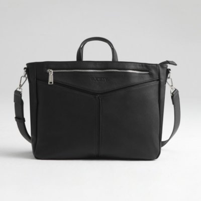 Joissy organizér a kabelka na kočárek 2v1 Elen Lux - Black/Silver