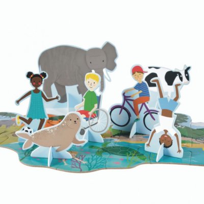 Floss & Rock 3D puzzle 60 ks - Jeden svět - obrázek