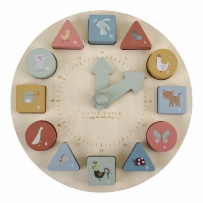 Little Dutch hodiny s puzzle kostkami