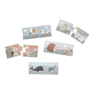 Little Dutch duo puzzle - Květiny a motýli - obrázek