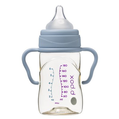 b.box antikoliková kojenecká láhev 180 ml - Modrá - obrázek