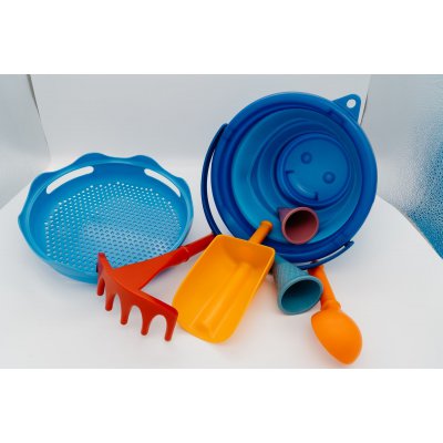 Compactoys skládací sada na písek 7v1 - Modrá - obrázek