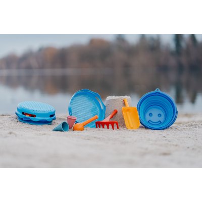 Compactoys skládací sada na písek 7v1 - Modrá - obrázek