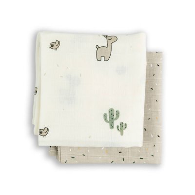 Done by Deer zavinovací mušelínové plenky Lalee 2 ks - Pískové - obrázek