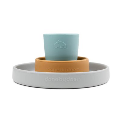 Done by Deer silikonový jídelní set - Elphee