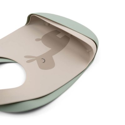 Done by Deer set silikonových bryndáčků 2 ks - Lalee/písková - zelená - obrázek