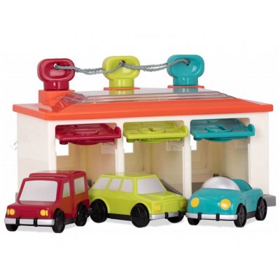 B.Toys garáž se třemi auty