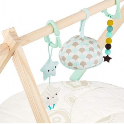 B.Toys Hrací deka s dřevěnou hrazdou - Starry Sky - obrázek