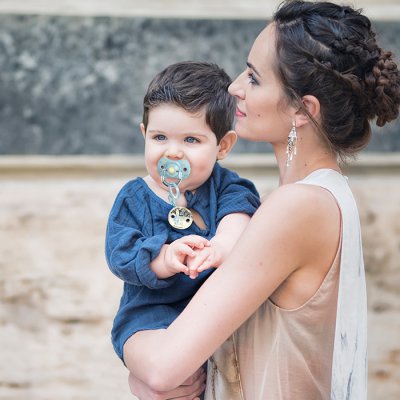 Suavinex Gold klip na dudlík Premium - Modrá - obrázek