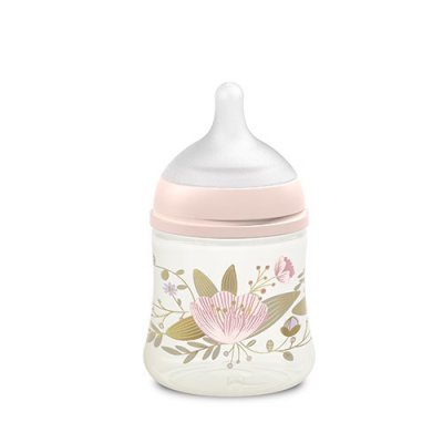 Suavinex Gold kojenecká láhev průtok S 150 ml - Růžová - obrázek